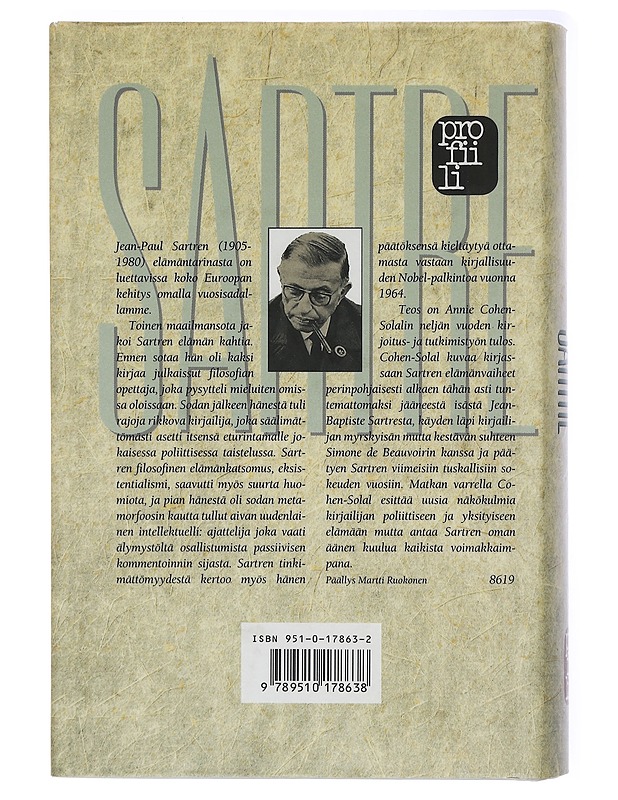 SARTRE - COHEN-SOLAL, ANNIE - Elämäkerrat ja muistelmat - 10105414349 - 1