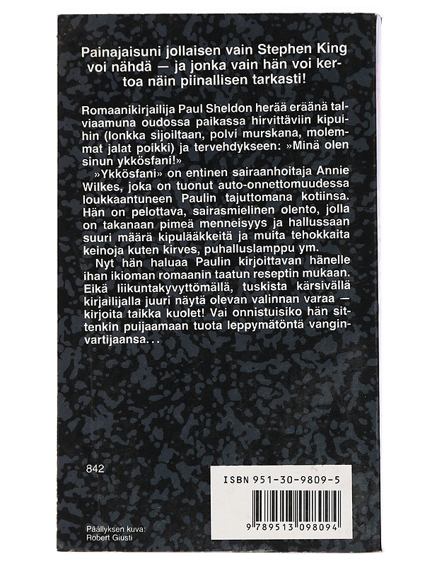 Piina - King, Stephen - Jännitys ja dekkarit - 10105414471 - 1