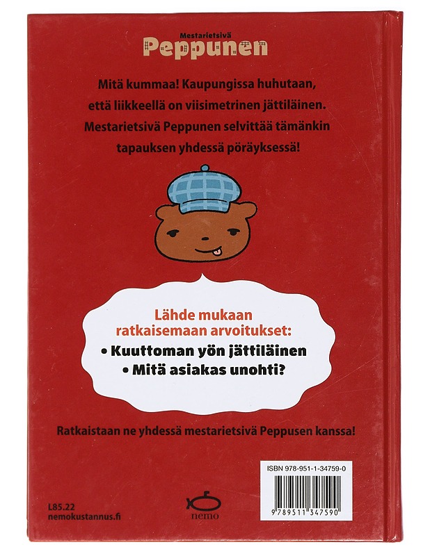 Mestarietsivä Peppunen : kuuttoman yön jättiläinen - Troll - Lastenkirjat - 10105414491 - 1