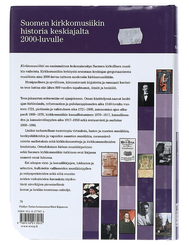 Suomen musiikin historia : Kirkkomusiikki - Aroheimo-Marvia, Liisa - Historiakirjat - 10105414519 - 1