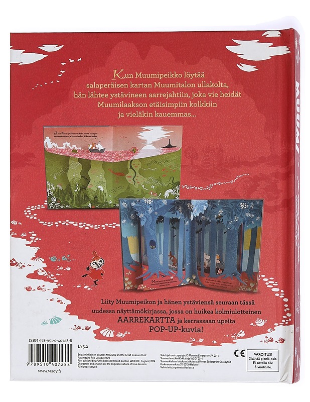 Muumi ja suuri aarteen metsästys : huima näyttämökirja - Jansson, Tove - Lastenkirjat - 10105414529 - 1