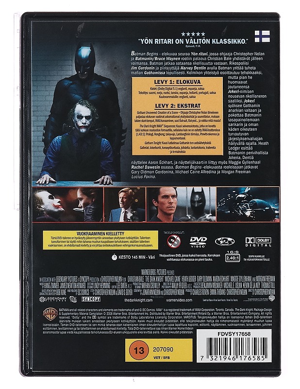 Yön ritari - DVD - DVD-elokuvat - 10105414549 - 1