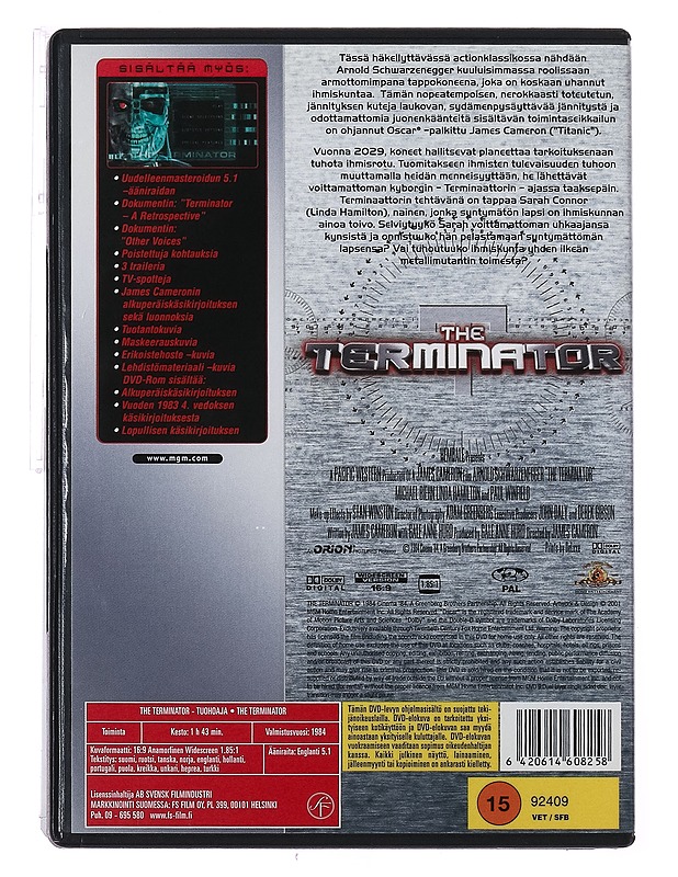 The Terminator - Tuhoaja (Special Edition) - DVD - DVD-elokuvat - 10105414554 - 1