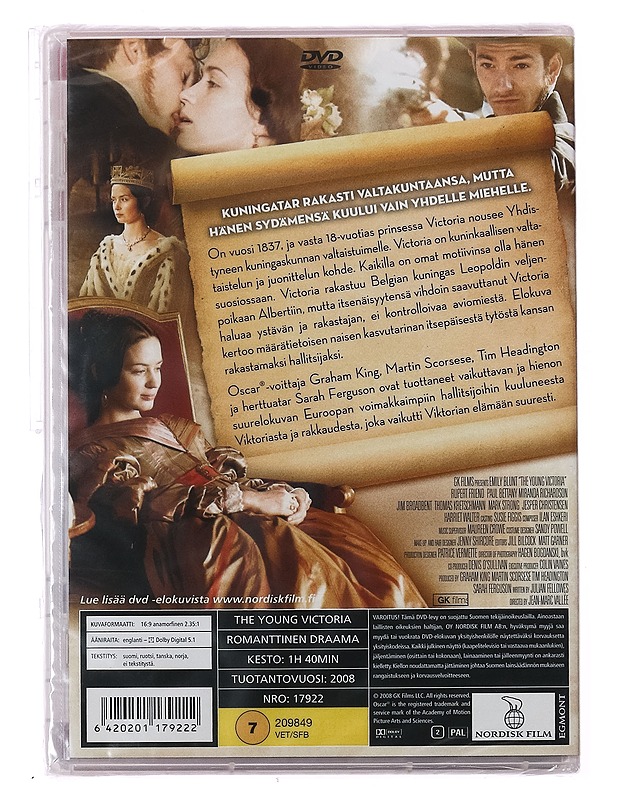 Nuori Victoria - DVD - DVD-elokuvat - 10105414563 - 1