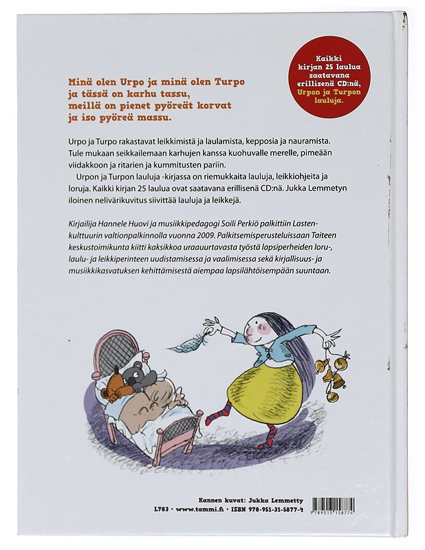 Urpon ja Turpon lauluja - Perkiö, Soili - Musiikki- ja elokuvakirjat - 10105414576 - 1