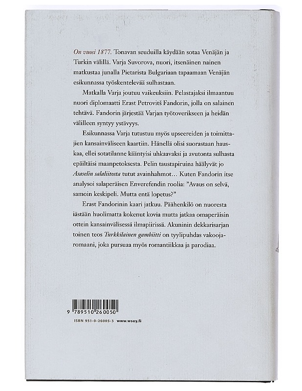 Turkkilainen gambiitti - Akunin, Boris - Historiakirjat - 10105414618 - 1