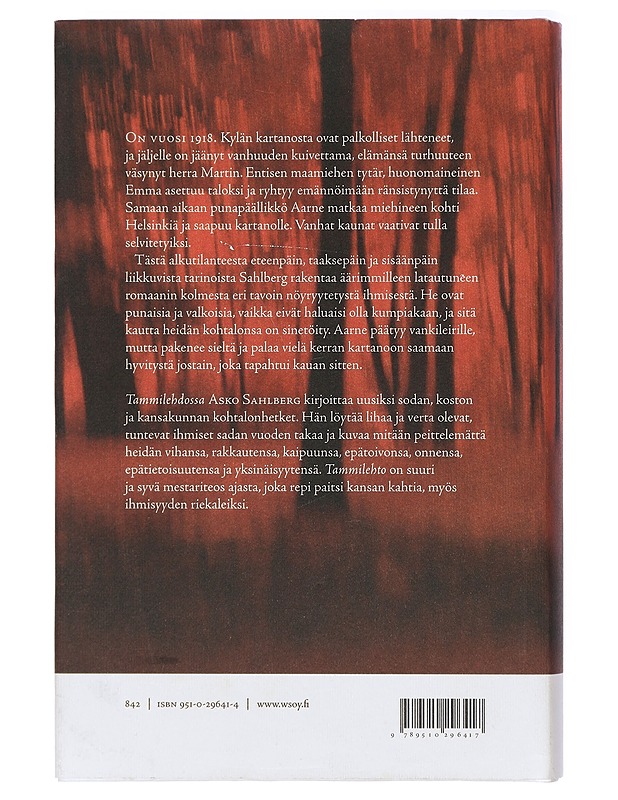 Tammilehto: Romaani - Asko Sahlberg - Kaunokirjallisuus - 10105414660 - 1