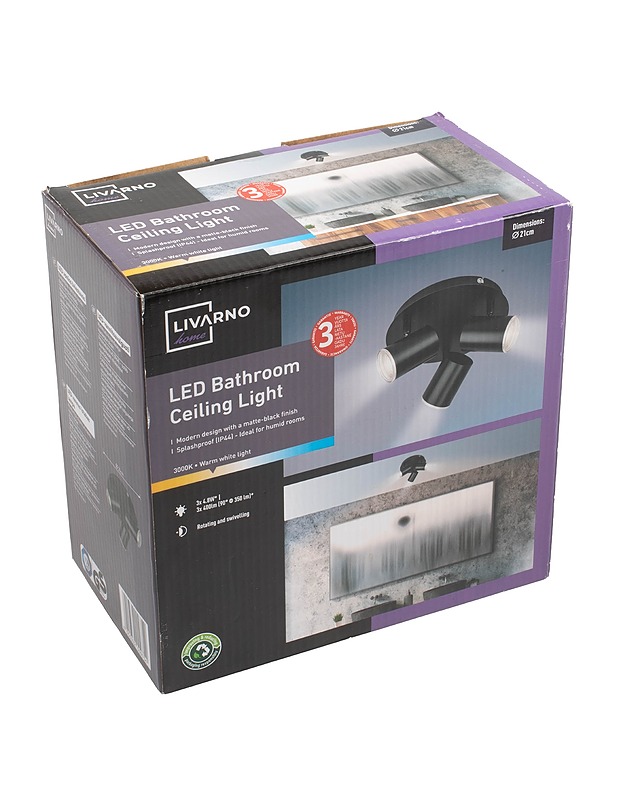 LIVARNO LED Kylpyhuoneen kattovalaisin - Valaisimet - 10105414691 - 0