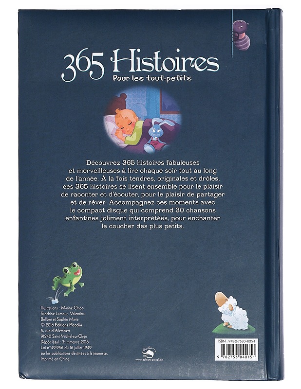 365 histoires pour les tout-petits - Oriot, Marine - Lastenkirjat - 10105414704 - 1