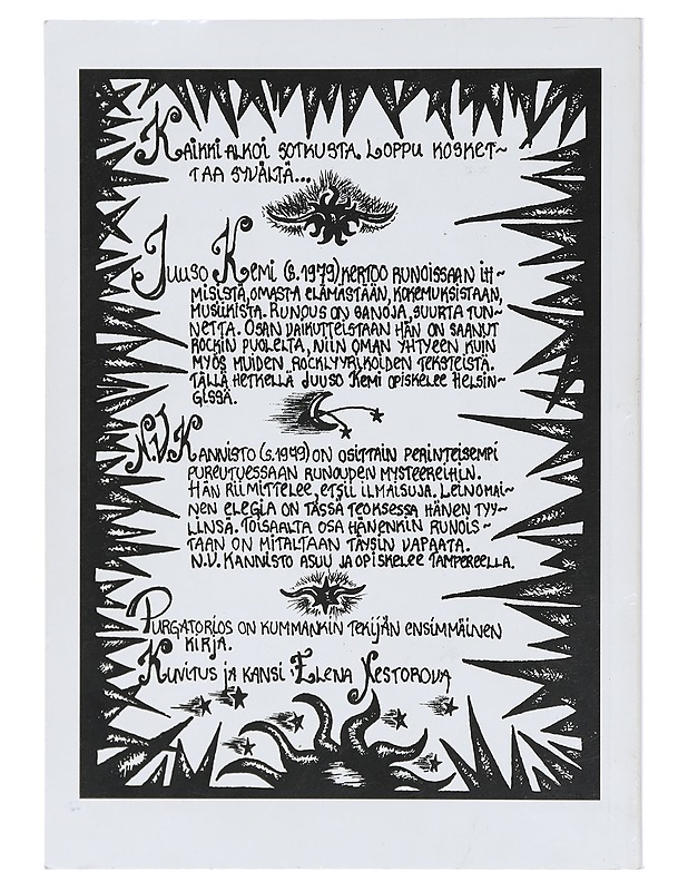 Purgatorios - Kemi, Juuso - Runot ja näytelmät - 10105414734 - 1