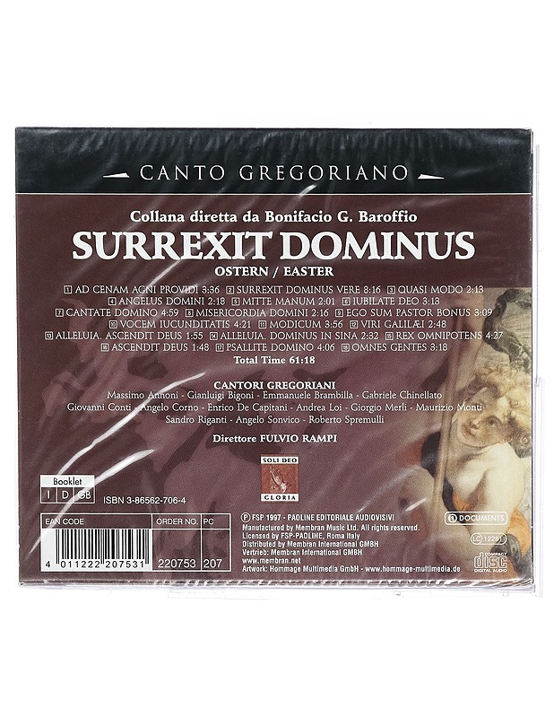 Canto Gregoriano: Surrexit Domini - CD - CD-levyt - 10105414776 - 1