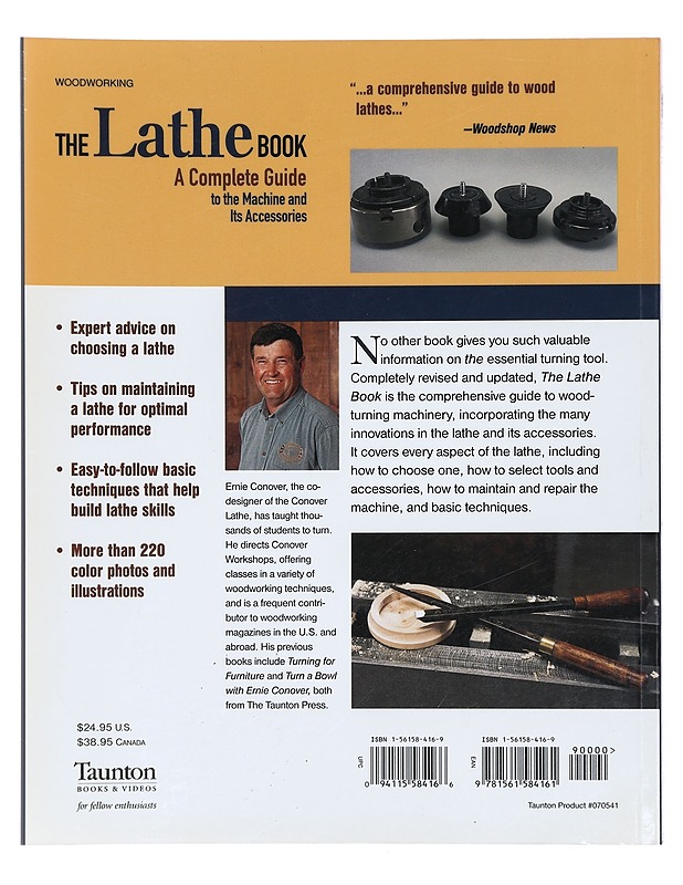 The Lathe Book: A Complete Guide to the Machine and its Accessories - Conover, Ernie - Tietokirjat ja oppaat - 10105414854 - 1