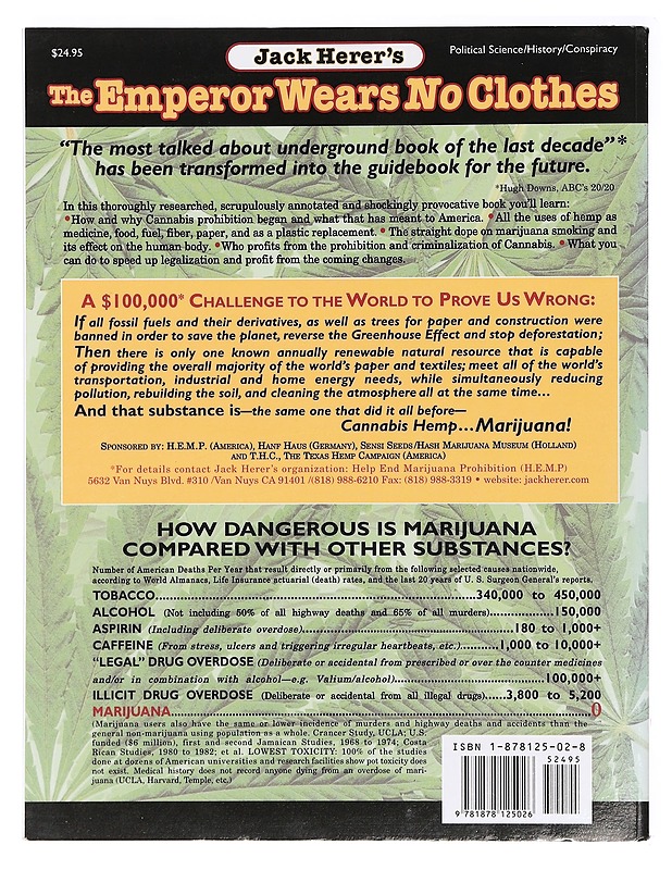 The Emperor Wears No Clothes - Jack Herer - Tietokirjat ja oppaat - 10105414871 - 1