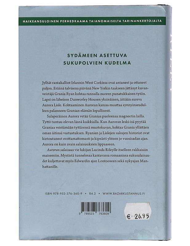 Auroran salaisuus - Riley, Lucinda - Romaanit ja novellit - 10105414899 - 1