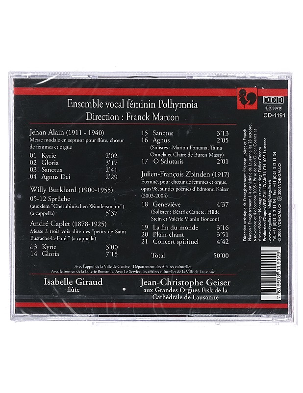 Ensemble vocal féminin Polhymnia: Eternité - CD - CD-levyt - 10105414901 - 1