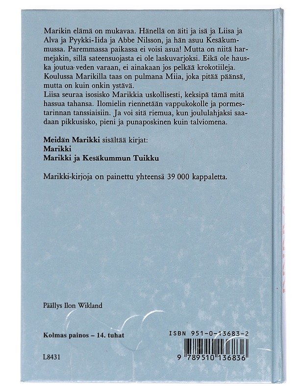 Meidän Marikki - Lindgren, Astrid - Lastenkirjat - 10105414919 - 1