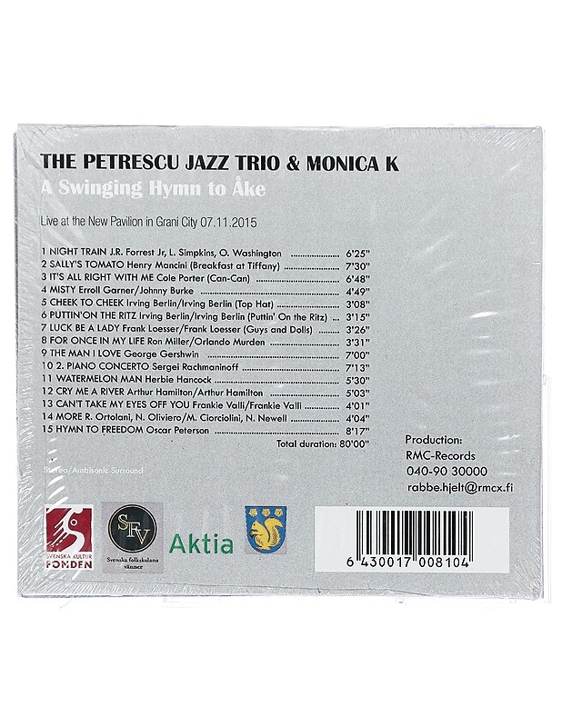 The Petrescu jazz trio & Monica K: A Swinging Hymn to Åke - CD - CD-levyt - 10105414929 - 1