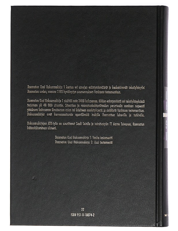 Raamatun uusi hakusanakirja, osat 1 ja 2 - Toivanen, Aarne - Tietokirjat ja oppaat - 10105415000 - 1