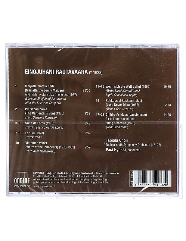 Rautavaara: Works for Children's Choir - CD - CD-levyt - 10105415015 - 1
