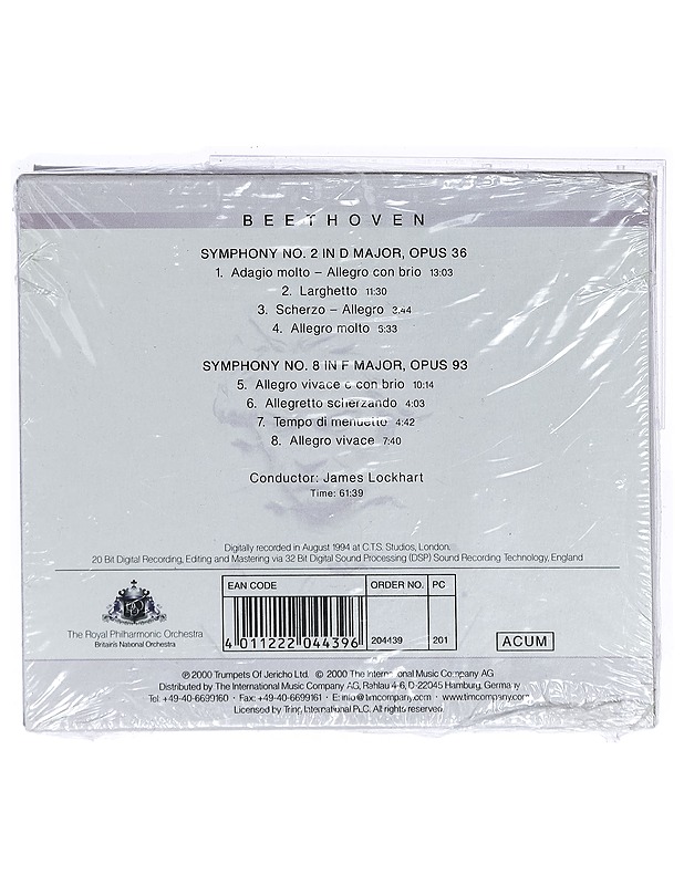 Beethoven: Symphony No. 2 / Symphony No. 8 - CD - CD-levyt - 10105415050 - 1