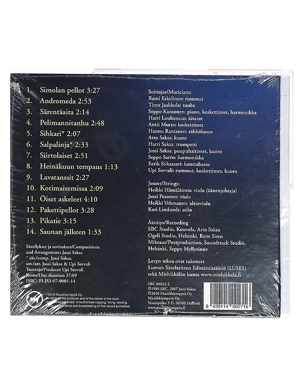 Jussi Saksa: Rhapsody - Kotiseuturapsodia - CD - CD-levyt - 10105415091 - 1