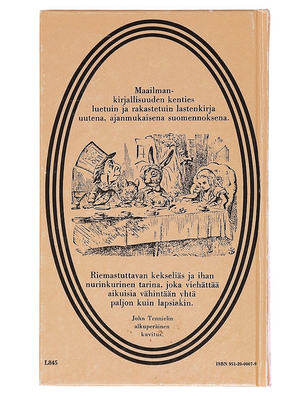 Liisan seikkailut ihmemaassa - Carroll, Lewis - Lastenkirjat - 10105415137 - 1
