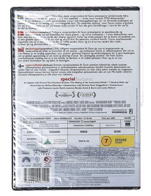 An Inconvenient Truth - DVD - DVD-elokuvat - 10105415166 - 1