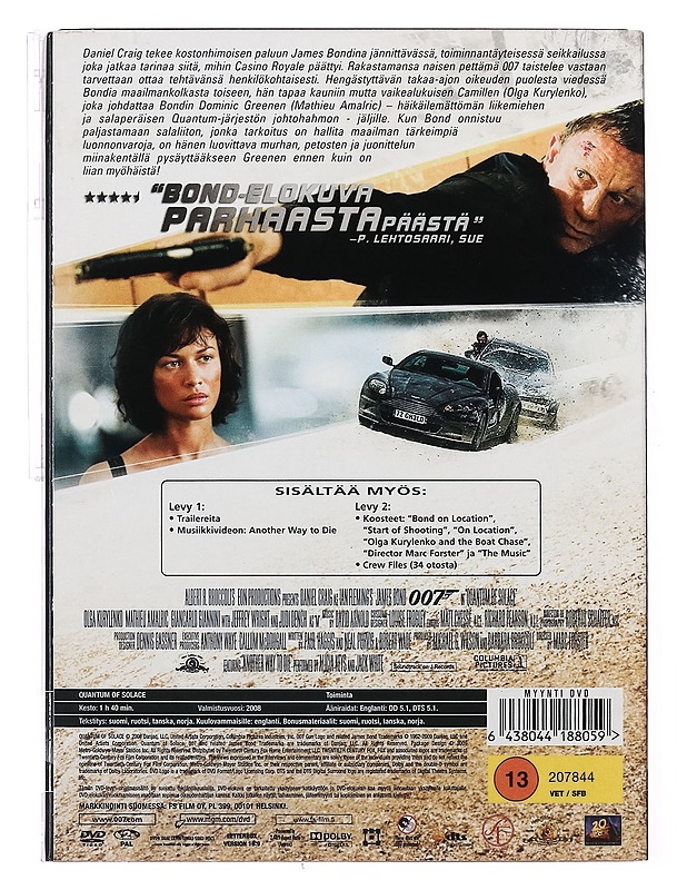 Quantum Of Solace - DVD - DVD-elokuvat - 10105415234 - 1