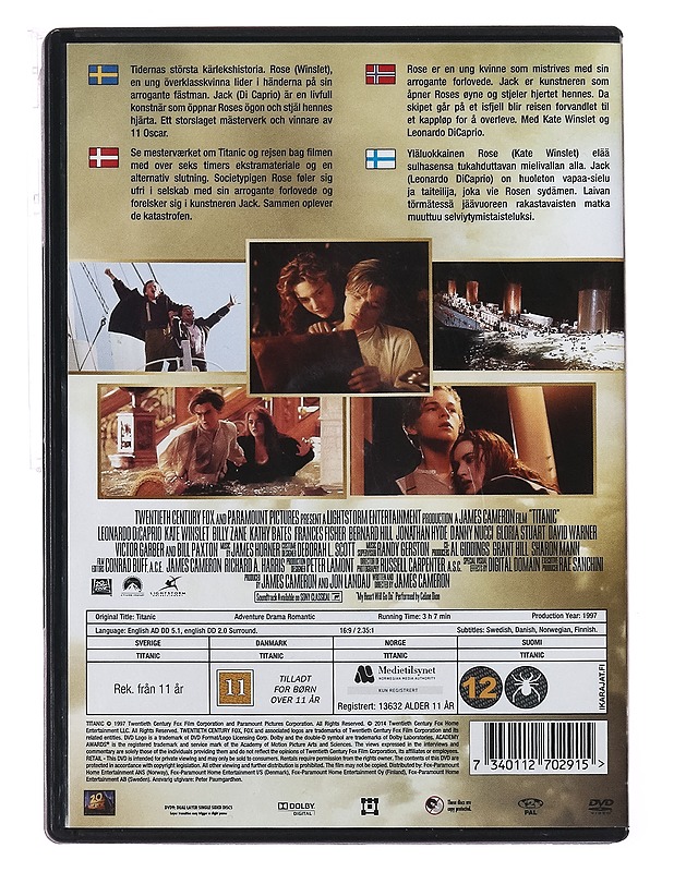 Titanic - DVD - DVD-elokuvat - 10105415257 - 1