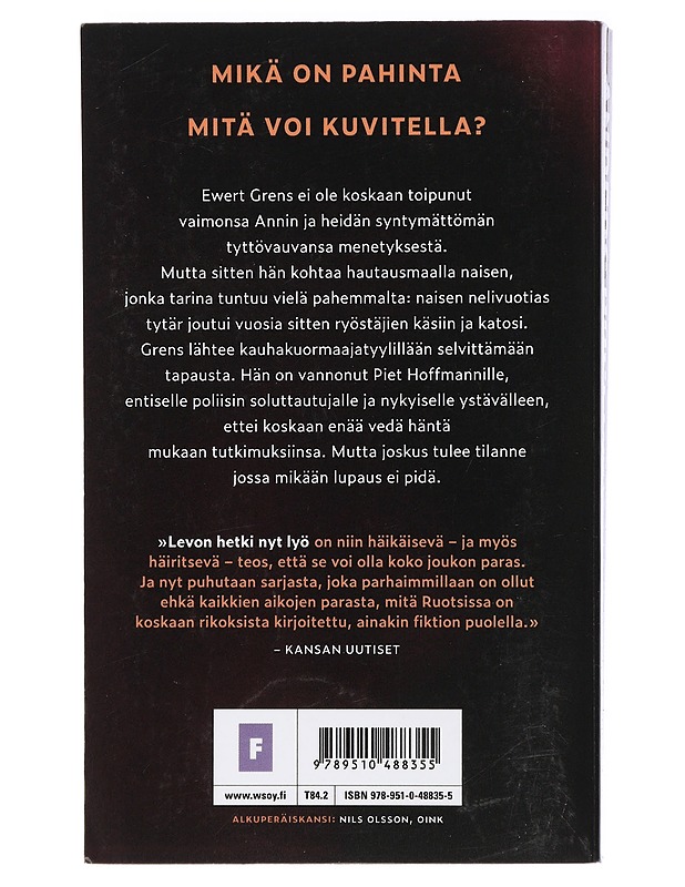 Levon hetki nyt lyö - Roslund, Anders - Jännitys ja dekkarit - 10105415268 - 1