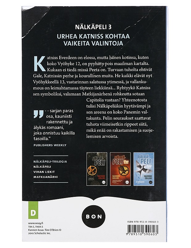 Matkijanärhi - Collins, Suzanne - Fantasia- ja scifi - 10105415273 - 1