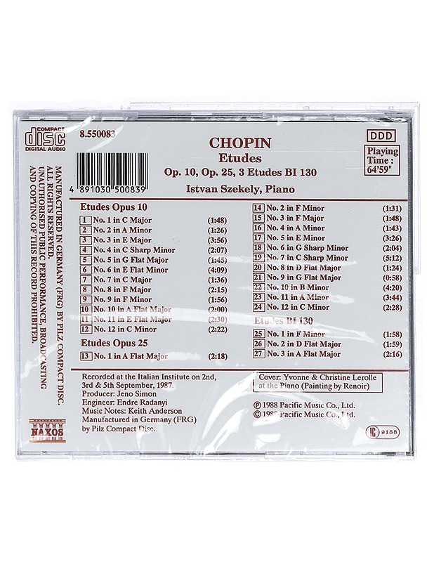 Chopin: Etudes - CD - CD-levyt - 10105415357 - 1