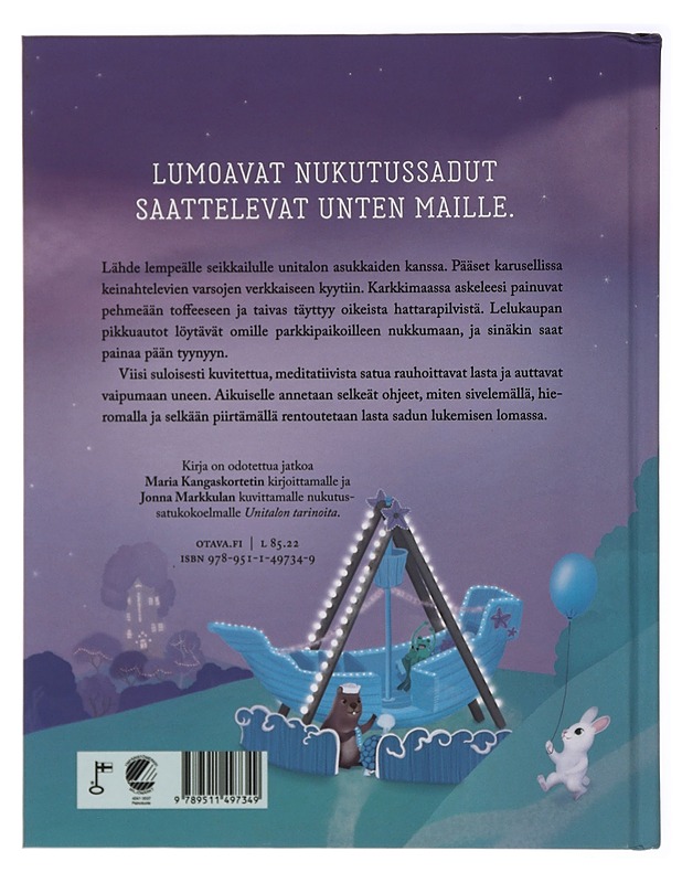 Unitalon seikkailut : nukutussatuja pienille - Kangaskortet, Maria - Lastenkirjat - 10105415368 - 1