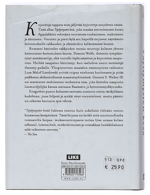 Täyttymysten kesä - Kingsolver, Barbara - Romaanit ja novellit - 10105415404 - 1