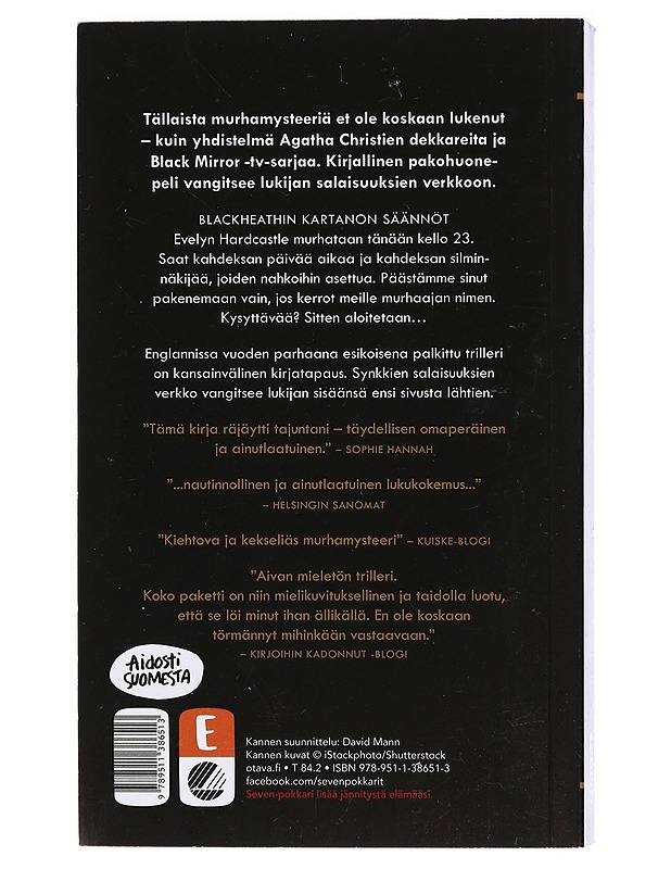 Evelynin seitsemän kuolemaa - Turton, Stuart - Jännitys ja dekkarit - 10105415411 - 1