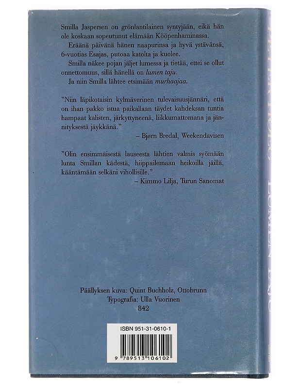 Lumen taju - Høeg, Peter - Romaanit ja novellit - 10105415421 - 1