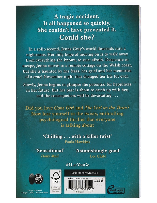 I let you go - Clare Mackintosh - Jännitys ja dekkarit - 10105415445 - 1