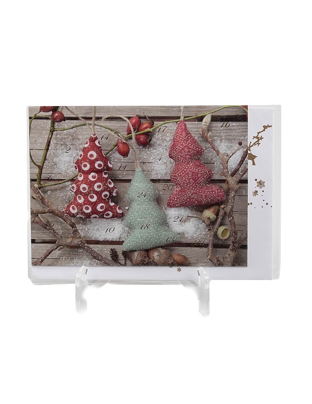 2-osainen joulukortti/adventtikalenteri - Askartelu - 10105415517 - 0