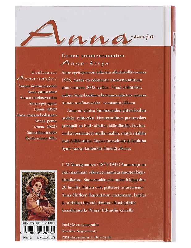 Anna opettajana - Montgomery, L. M. - Nuorten kirjat - 10105415532 - 1