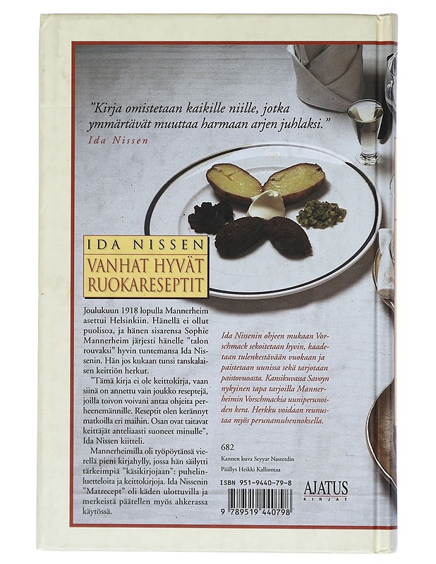Vanhat hyvät ruokareseptit - Nissen, Ida - Ruokakirjat - 10105415549 - 1