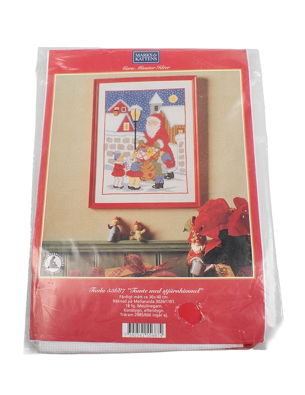 MARKS & KATTENS Tomte med stjärnhimmel kirjontatyö - Käsityö - 10105415550 - 0