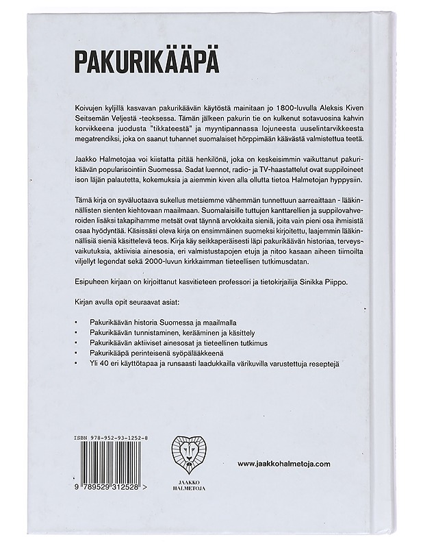 Pakurikääpä - Jaakko Halmetoja - Tietokirjat ja oppaat - 10105415573 - 1