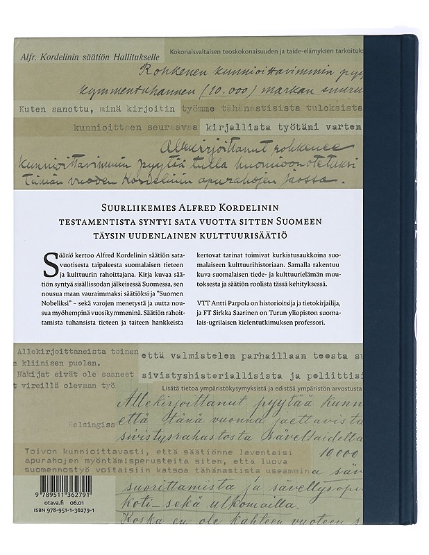 Säätiö : Alfred Kordelinin Yleinen Edistys- ja Sivistysrahasto 1920-2020 - Parpola, Antti - Historiakirjat - 10105415582 - 1