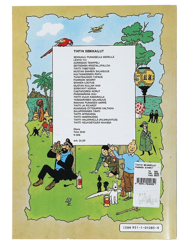 Tintin seikkailut 9 : Faaraon sikarit - Herge - Sarjakuvat - 10105415639 - 1