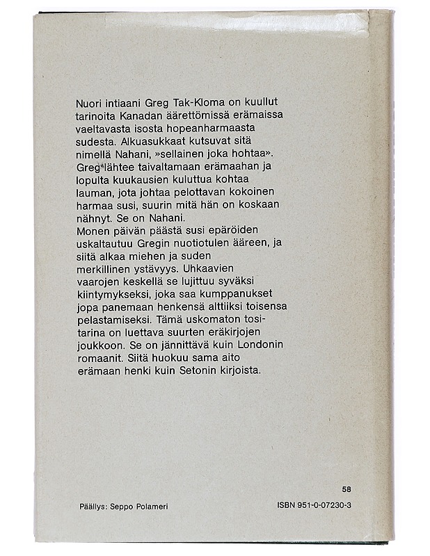 Ystäväni Nahani - Robert Franklin Leslie - Romaanit ja novellit - 10105415652 - 1