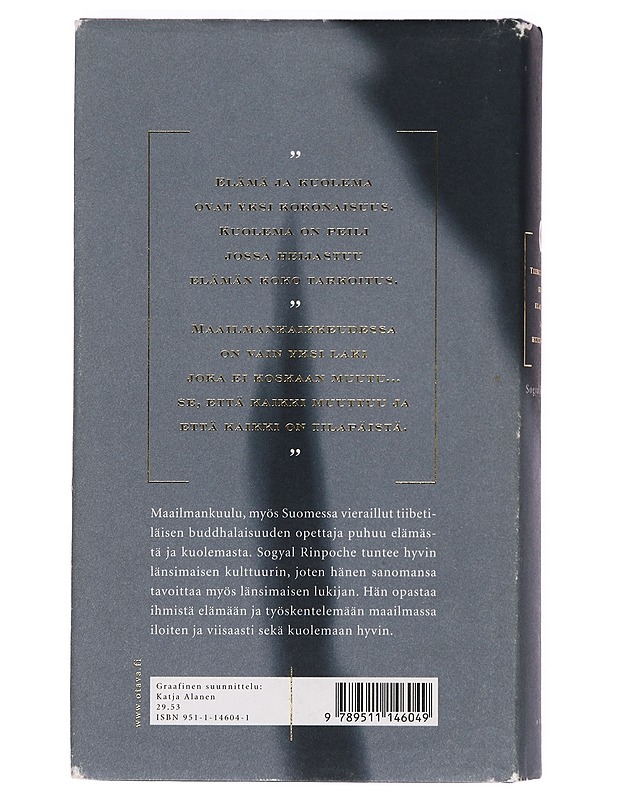 Tiibetiläinen kirja elämästä ja kuolemasta - Sogyal, Rinpoche - Tietokirjat ja oppaat - 10105415706 - 1