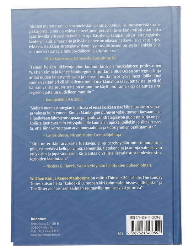 Sinisen meren strategia - Kim, W. Chan - Historiakirjat - 10105415709 - 1