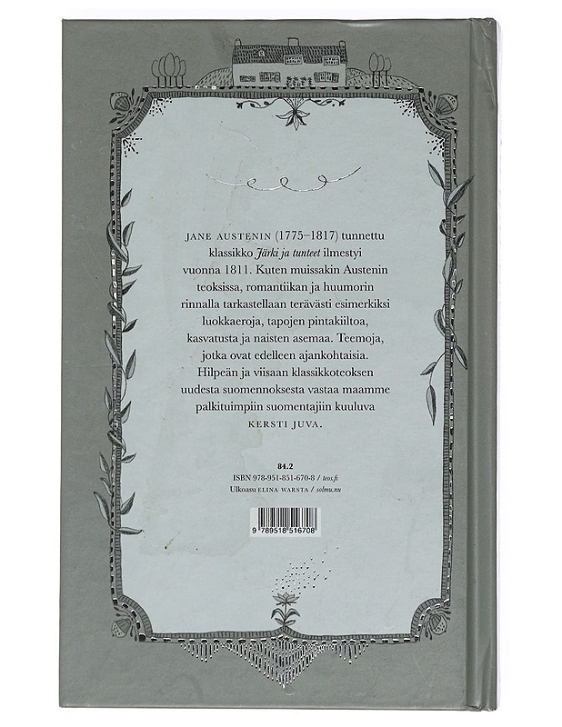 Järki ja tunteet - Austen, Jane - Romaanit ja novellit - 10105415714 - 1