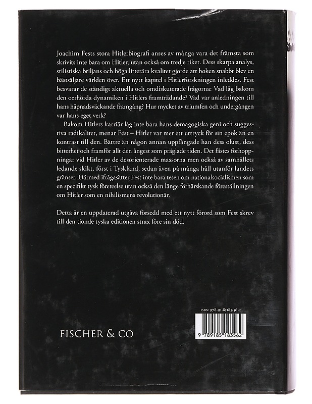 Hitler / en biografi - Fest, Joachim - Elämäkerrat ja muistelmat - 10105415747 - 1