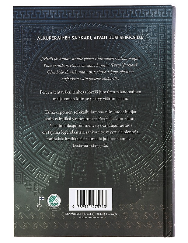 Jumalten malja - Riordan, Rick - Fantasia- ja scifi - 10105415767 - 1